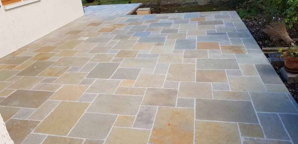 Terrasse en carrelage