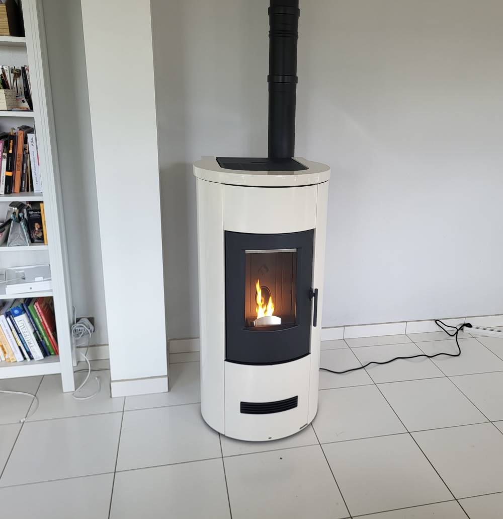 Poêle à granulés P 120 Blanc